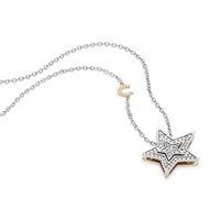 Collana Comete Donna Stella in Oro Diamante 0.2 Ct GLB1446 - GLB1446